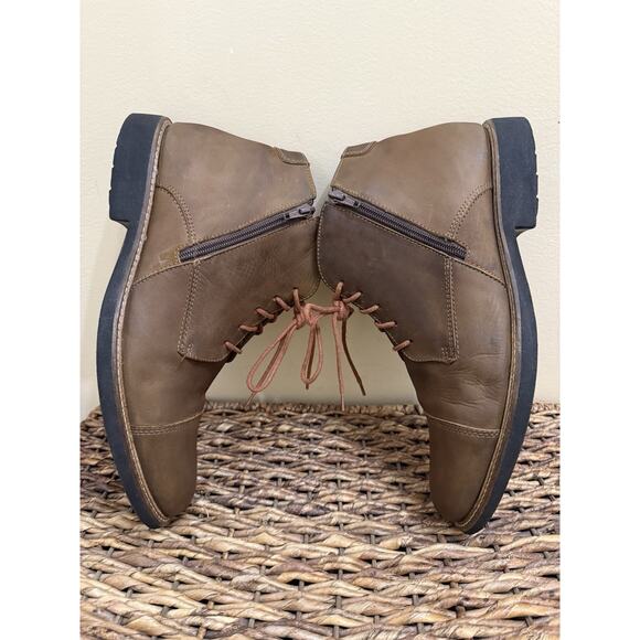Men’s Brown Leather Boots Delarentis American Classic 10.5 M Western main image 10